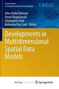 Enlarge image Cover: Developments in Multidimensional Spatial Data Models - Springer