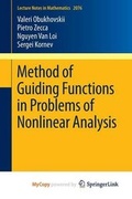 Cover: Method of Guiding Functions in Problems of Nonlinear Analysis - Springer