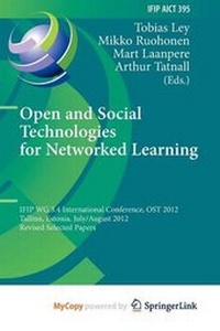 Abbildung von: Open and Social Technologies for Networked Learning - Springer