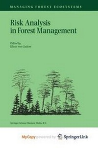 Enlarge image Cover: Risk Analysis in Forest Management - Springer