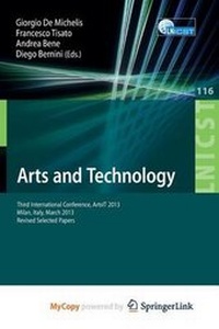 Enlarge image Cover: Arts and Technology - Springer