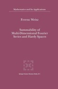Cover: Summability of Multi-Dimensional Fourier Series and Hardy Spaces - Springer