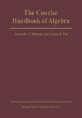 Cover: The Concise Handbook of Algebra - Springer