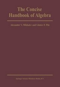 Enlarge image Cover: The Concise Handbook of Algebra - Springer