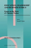 Cover: Education, Leadership and Business Ethics - Springer