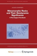 Cover: Metamorphic Rocks and Their Geodynamic Significance - Springer