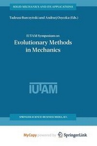 Enlarge image Cover: Iutam Symposium on Evolutionary Methods in Mechanics - Springer
