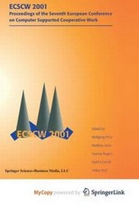Enlarge image Cover: Ecscw 2001 - Springer