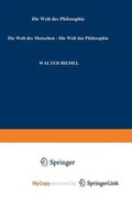 Cover: Die Welt Des Menschen - Die Welt Der Philosophie - Springer