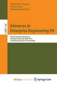 Enlarge image Cover: Advances in Enterprise Engineering VII - Springer