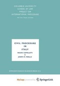 Cover: Civil Procedure in Italy - Springer