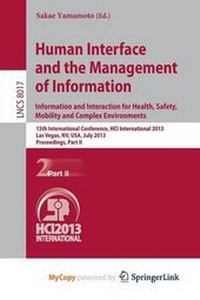 Abbildung von: Human Interface and the Management of Information - Springer