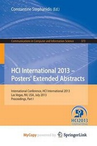 Abbildung von: Hci International 2013 - Posters' Extended Abstracts - Springer