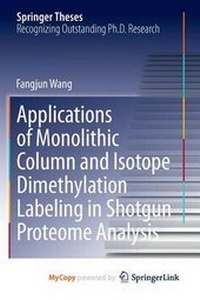 Abbildung von: Applications of Monolithic Column and Isotope Dimethylation Labeling in Shotgun Proteome Analysis - Springer