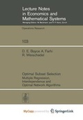 Cover: Optimal Subset Selection - Springer
