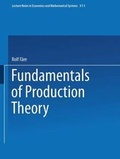 Cover: Fundamentals of Production Theory - Springer