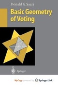 Cover: Basic Geometry of Voting - Springer