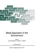Cover: Metal Speciation in the Environment - Springer