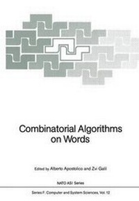 Enlarge image Cover: Combinatorial Algorithms on Words - Springer