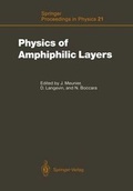 Cover: Physics of Amphiphilic Layers - Springer