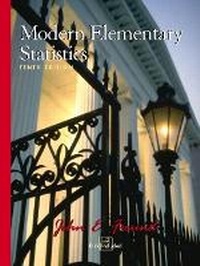 Enlarge image Cover: Modern Elementary Statistics - Pearson
