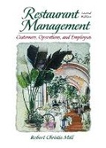 Cover: Restaurant Management - Pearson