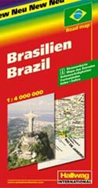 Abbildung von: Brasilien Strassenkarte - Hallwag