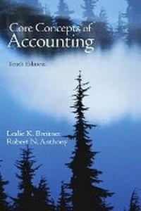 Enlarge image Cover: Core Concepts of Accounting - Pearson
