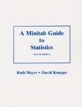 Cover: A MINITAB Guide to Statistics - Pearson
