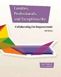 Enlarge image Cover: Families, Professionals, and Exceptionality - Pearson