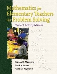 Enlarge image Cover: Mathematics for Elementary Teachers via Problem Solving - Pearson