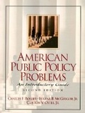 Cover: American Public Policy Problems - Pearson