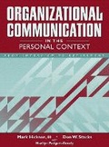 Cover: Organizational Communication in the Personal Context - Pearson