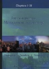 Enlarge image Cover: Introduction to Management Accounting, Chapters 1-19 - Pearson