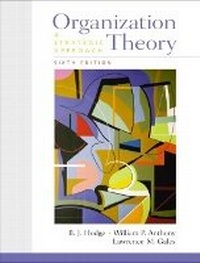 Abbildung von: Organization Theory - Pearson