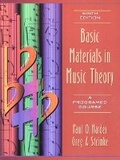 Cover: Basic Materials in Music Theory - Pearson