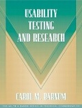 Cover: Usability Testing and Research (Part of the Allyn & Bacon Series in Technical Communication) - Pearson