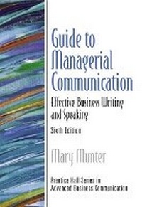 Enlarge image Cover: Guide to Managerial Communication - Pearson
