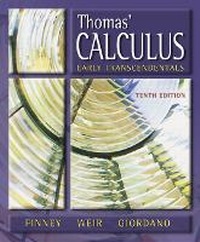 Enlarge image Cover: Thomas' Calculus, Early Transcendentals - Pearson