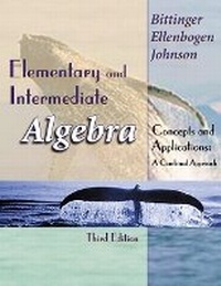 Enlarge image Cover: Elementary and Intermediate Algebra - Pearson