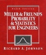 Cover: Miller and Freund's Probability and Statistics for Engineers - Pearson