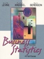Cover: Business Statistics - Pearson