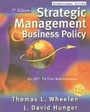 Cover: Strategic Management and Business Policy - Pearson