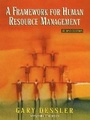 Cover: A Framework for Human Resource Management - Pearson