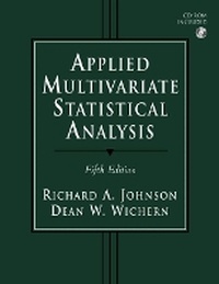Enlarge image Cover: Applied Multivariate Statistical Analysis - Pearson