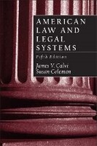 Enlarge image Cover: American Law and Legal Systems - Routledge