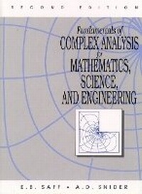 Enlarge image Cover: Fundamentals of Complex Analysis for Mathematics, Science And Engineering - Pearson