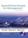 Cover: Quantitative Analysis for Management and Student CD-ROM - Pearson
