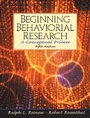 Cover: Beginning Behavioral Research - Pearson