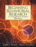 Cover: Beginning Behavioral Research - Pearson